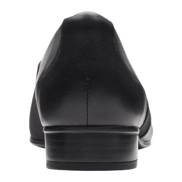 Clarks Women's Juliet Gem Leather Slip On Flats Black Size 8 - Picture 3 of 5